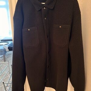 Polo by Ralph Lauren Black Sherpa Shirt Jacket